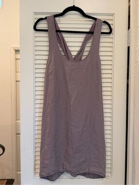100% Silk Lavender Mini Dress from Eliot